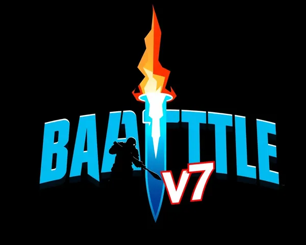 Logo 7v7 de Battle en style d'image PNG