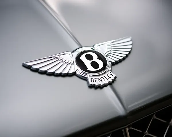 Logo chromé de Bentley PNG image trouvée