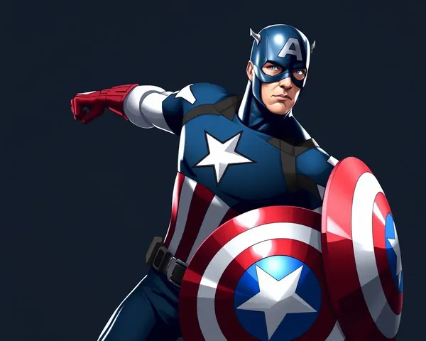 Logo de Design Vector Captain America PNG