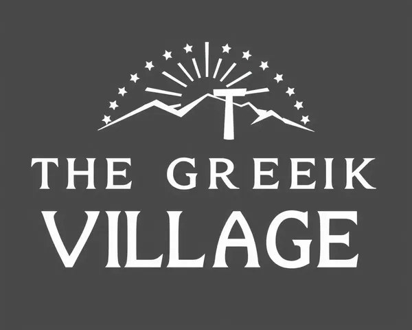 Logo de village grec PNG