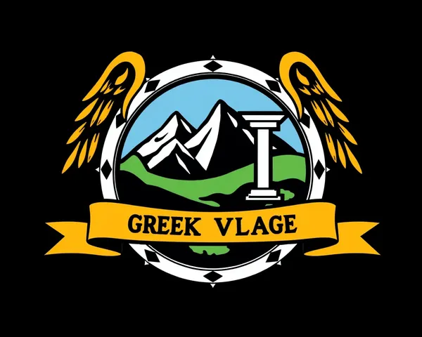 Logo du village grec en image PNG pour l'impression