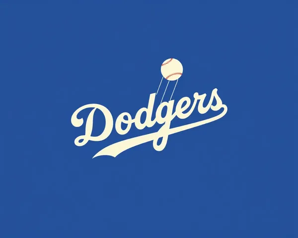 Logo graphique iconique de Los Angeles Dodgers en format PNG