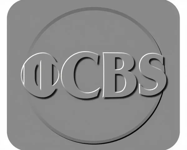 Logo icon graphique de CBS en format PNG gris