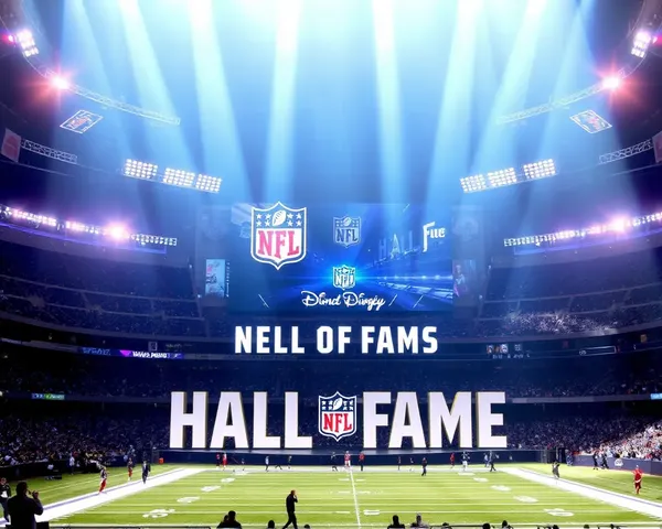 Logo iconique du Hall of Fame NFL en PNG