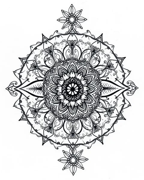 Mandalas pour l'inspiration et la symbolique du design de tatouage