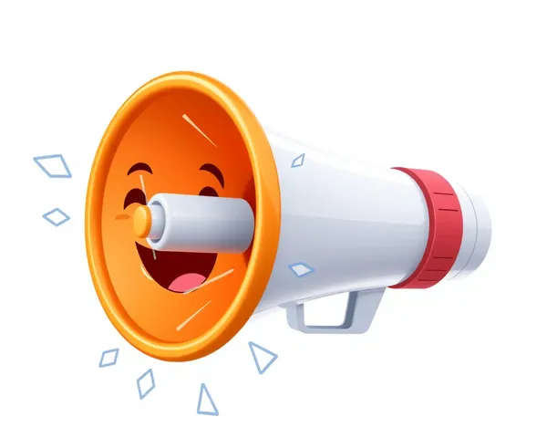 Megaphone transparent Emoji PNG Image pour usage