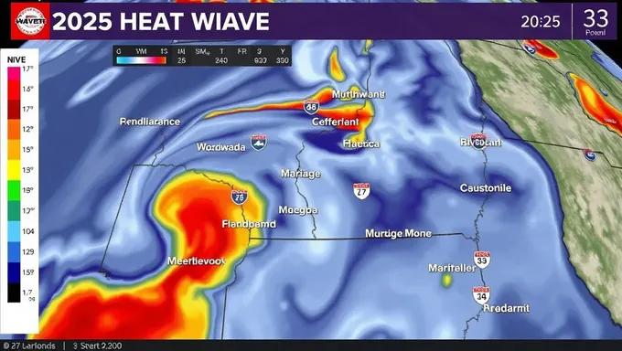 Mise à jour météo : onde de chaleur 2025 à 93311