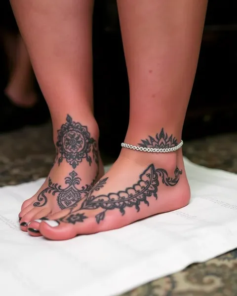 Modèles de tatouage au pied pour une expression unique