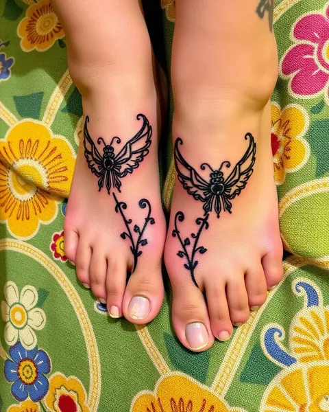 Modèles de tatouage de pied pour débutants