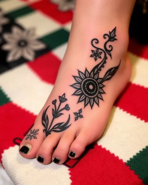 Modèles de tatouage unique pour les pieds pour l'inspiration