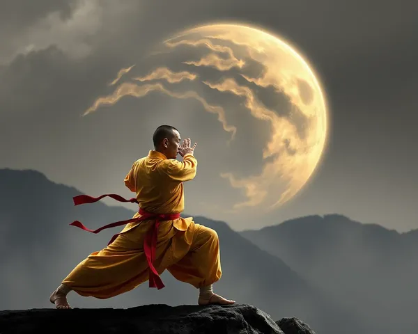 Moine Shaolin PNG Maître d'arts martiaux kung fu