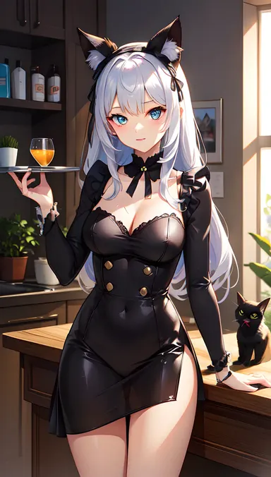 Monde de Fantasy de Chat Noir Hentai