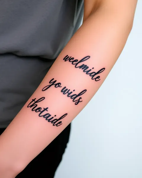 Mots à tatouer sur le coude pour l'expression personnelle