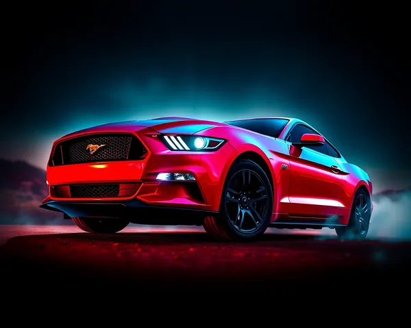 Mustang Underglow PNG : Image PNG du Mustang Underglow