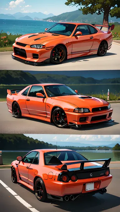 Nissan Skyline GTR R34 : Nissan Skyline GTR R34 Répété