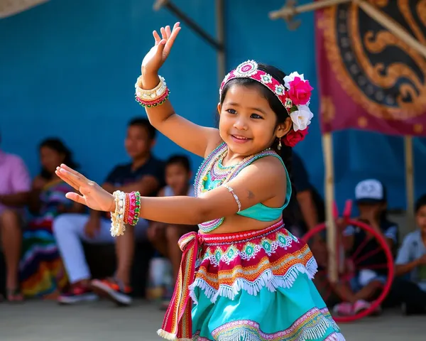 Niña dansant fichier PNG réapparaît à nouveau