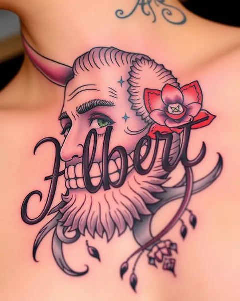 Nom de tatouage Albert pour l'inspiration féminine