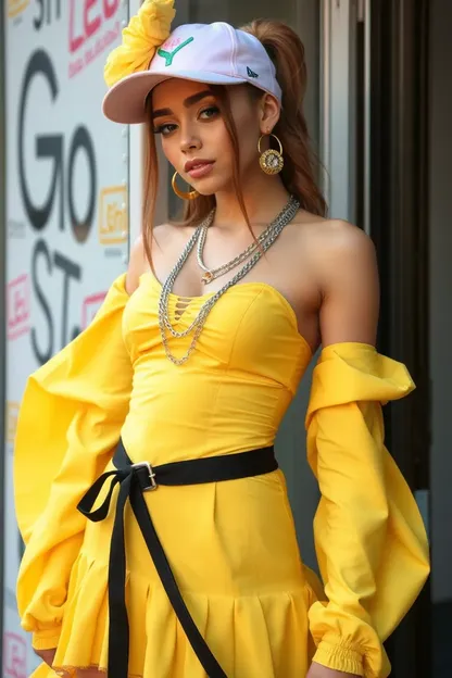 Nouvelle tenue de la fille en robe jaune de Worldstarhiphop