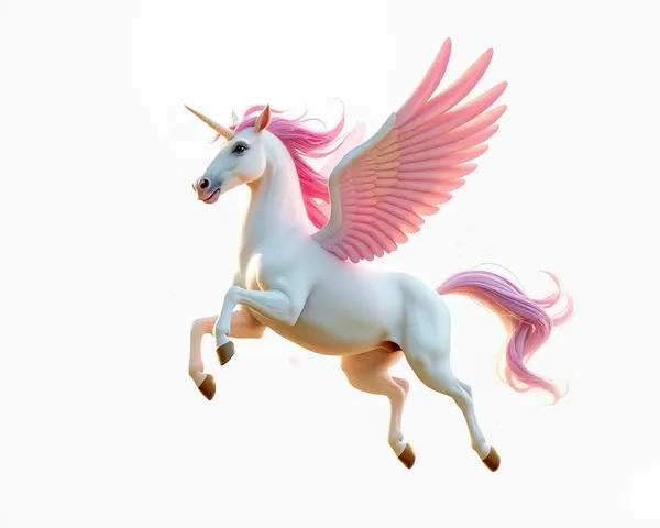 Nécessaire d'arrière-plan transparent en PNG pour un unicorn volant