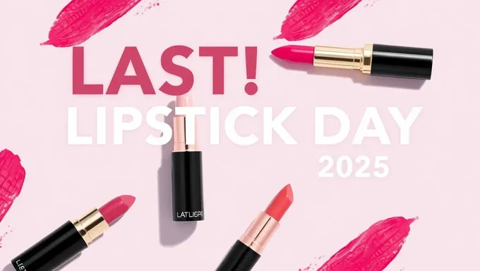 Offres et promotions pour le jour national de la lipstick 2025 dévoilées