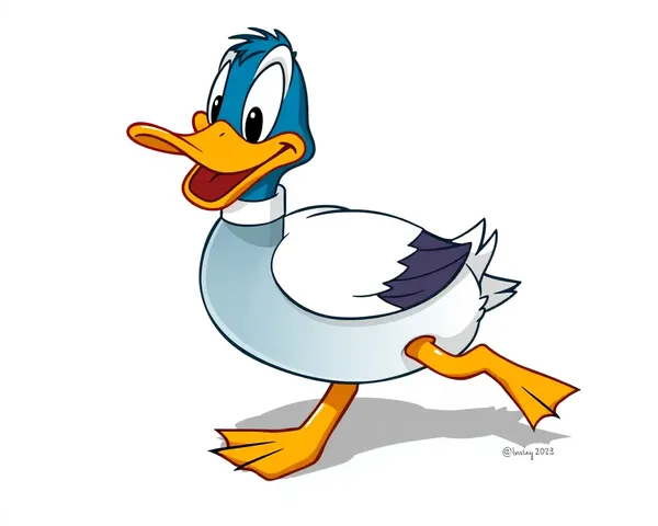 Oie mallard Cartoon propre PNG Graphique