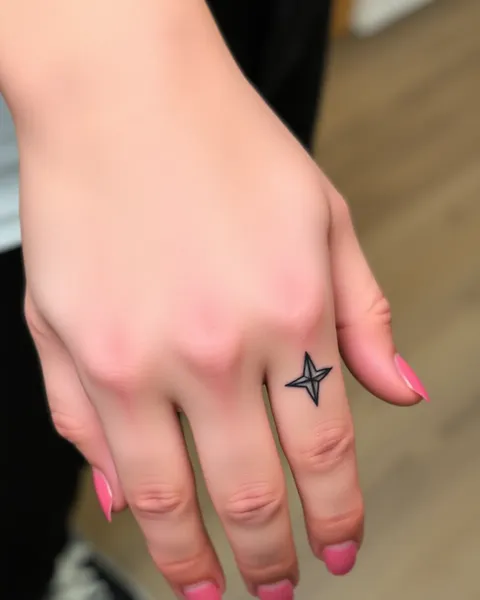 Option de Tatouage de Doigt Glamour pour les Femmes