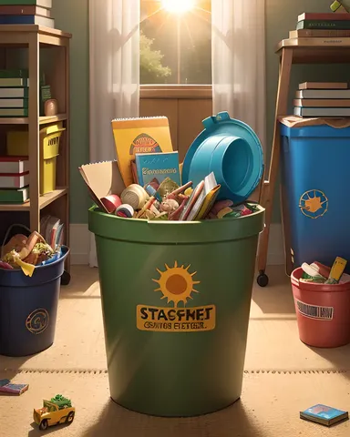 Oscar's Trash Can Overflowing with Fun on Sesame Street