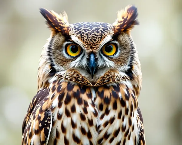 Owl PNG : Vue rapprochée d'un hibou en PNG