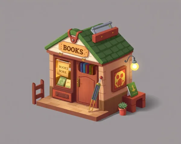 PNG Image of Tiny Bookshop Game : Image PNG du jeu de librairie minuscule