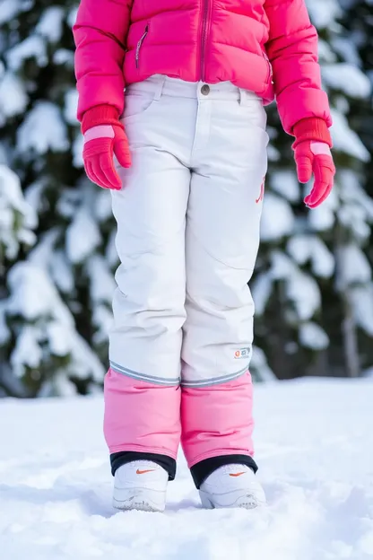 Pantalons de Neige pour les Aventures d'Hiver des Filles