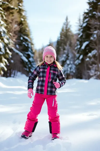 Pantalons de fille pour les aventures en neige