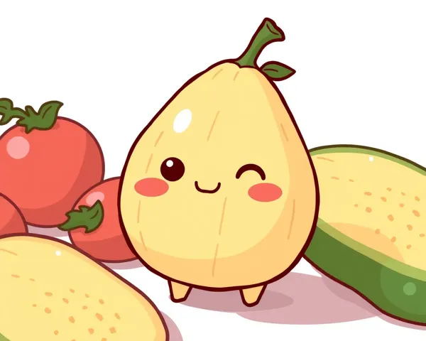 Patata Papa Kawaii PNG : image de patate kawaii trouvée