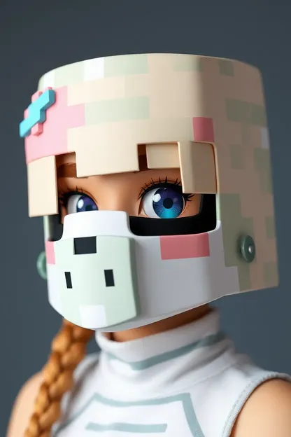 Peau de Minecraft : Caractère de Fille Mignonne Masquée