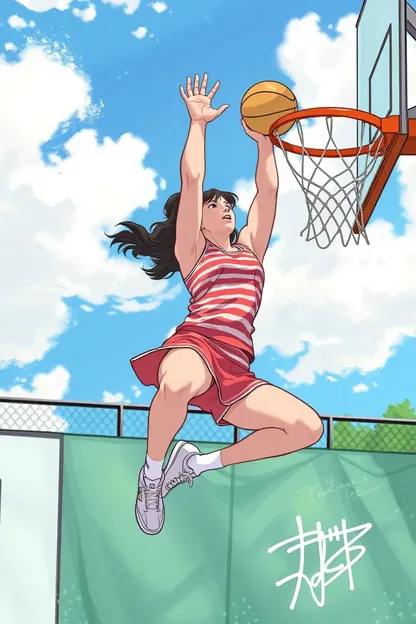 Performance de dunking exceptionnelle de fille