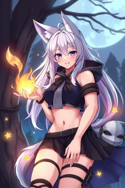 Personnage de Fille Loup Anime personnalisé Disponible pour Commande