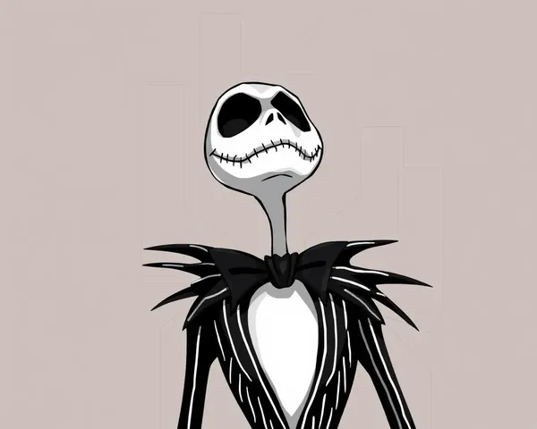 Personnage de Jack Skellington en PNG de cartoon