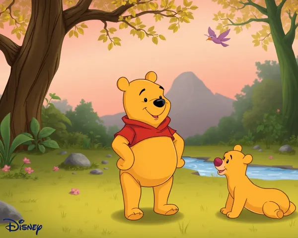 Personnage de Winnie l'ourson PNG mignon