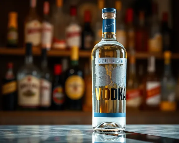 Photo PNG de bouteille de vodka non identifiée