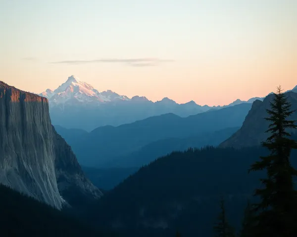 Photo de paysage de montagnes en format PNG