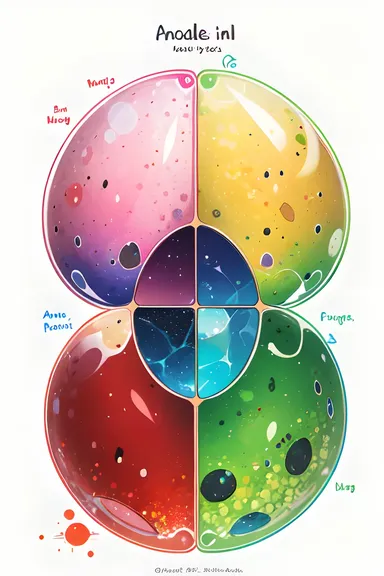 Photo des organelles cellulaires d'animaux à l'intérieur