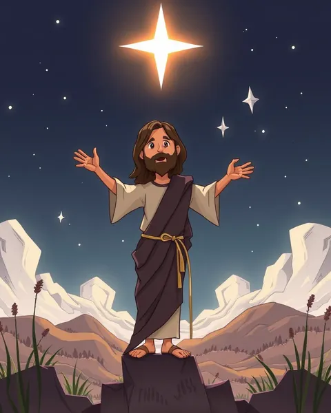 Photo du Christ en cartoon