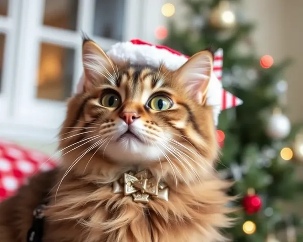 Photos comiques de chats de Noël pour égayer votre journée