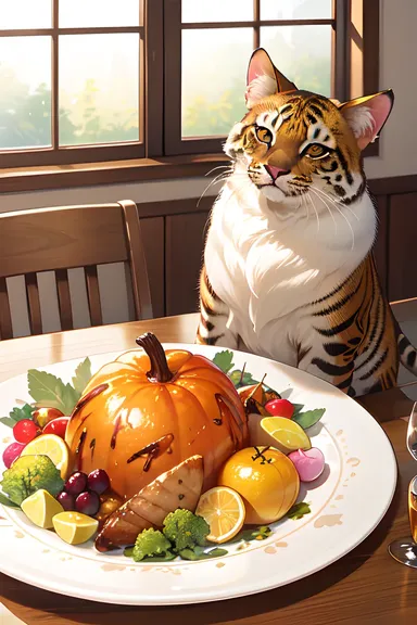 Photos d'animaux de Thanksgiving : Un repas de Thanksgiving pour tous