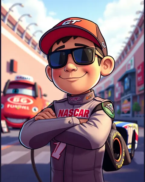 Photos de Cartoon de NASCAR 2024 pour les amateurs de voitures