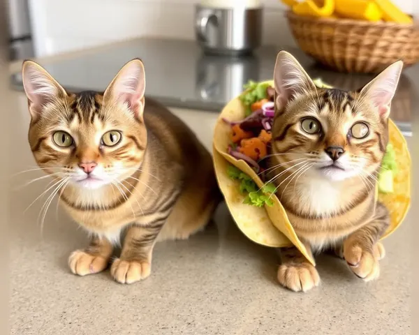 Photos de Chat Taco : Moustaches et Délices Croquants