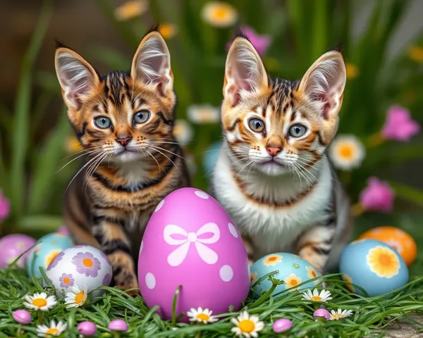 Photos de Chats de Pâques : Les Chats volent la Show en Photos