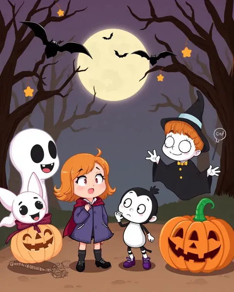 Photos de cartoon de Halloween : divertissement spook