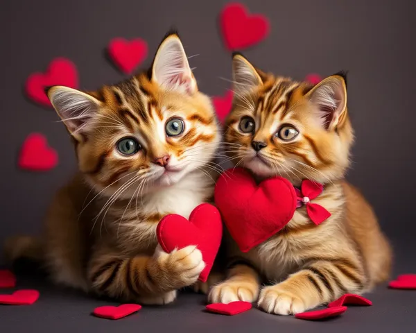 Photos de chat de la Saint-Valentin mettent en valeur l'affection et la joie féline