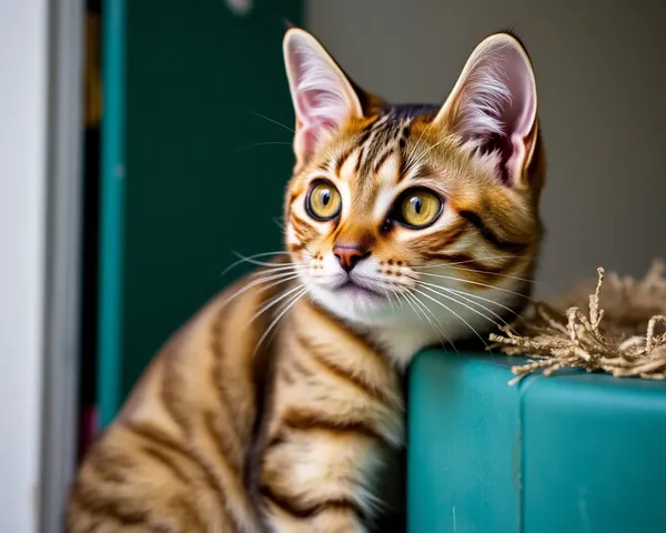 Photos de chats aléatoires montrant des antics joueuses de félins