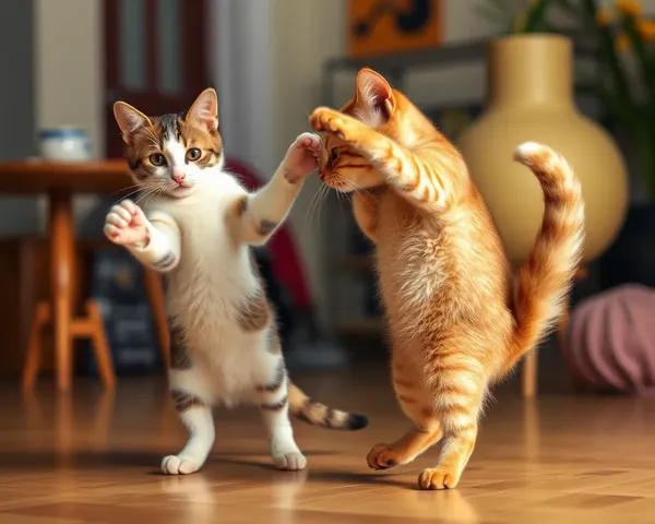 Photos de chats danseurs : célébration du fun félin